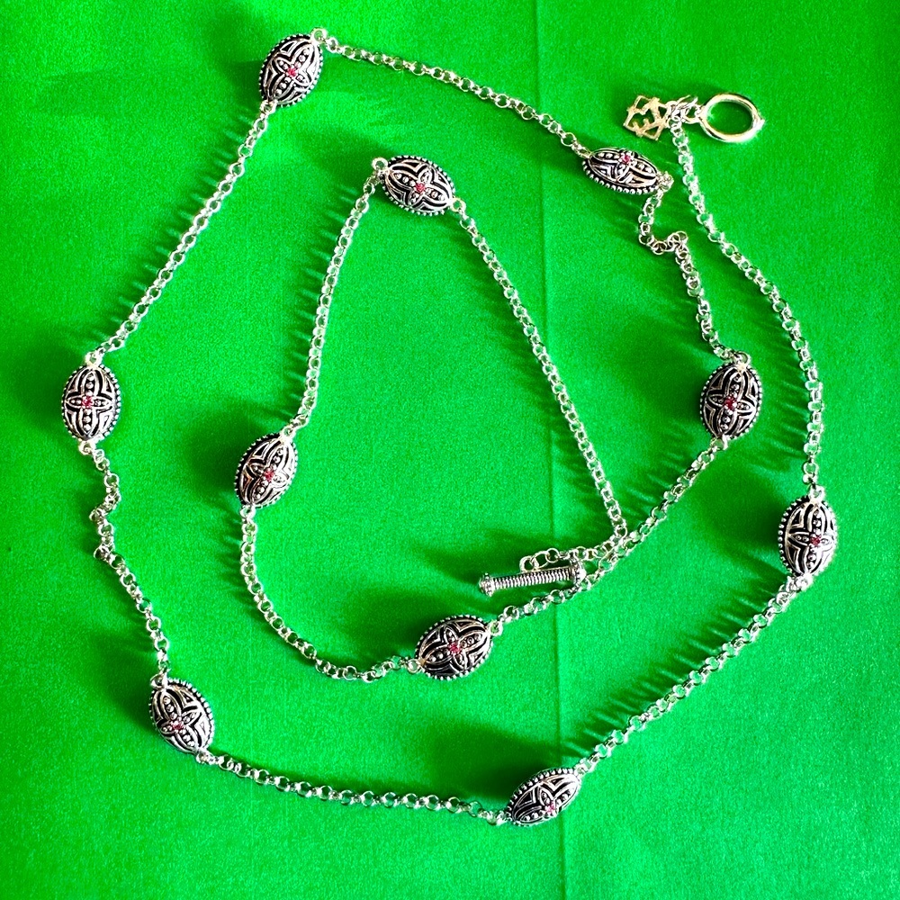 Sterling Silver 36" Station Chain - Alex’s Lemonade Necklace by Elyse Ryan